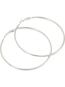 RO Accessories Γυναικεία Σκουλαρίκια Κρίκοι Ασημί E101S-20