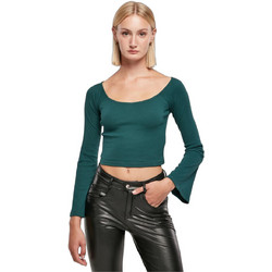 Urban Classics Γυναικείο Χειμερινό Crop Top Ριπ Κυπαρισσί TB5416-01149