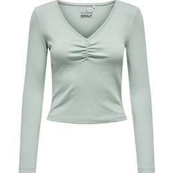 Only Betty Γυναικείο Χειμερινό Crop Top Βαμβακερό Πράσινο Mint 15365756