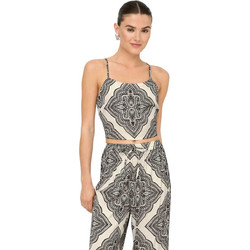 Only Γυναικείο Καλοκαιρινό Crop Top Λευκό 15350657