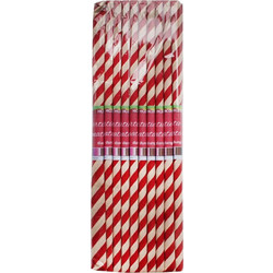 DACO Χαρτί Γκοφρέ Κόκκινο Λευκό Ριγέ 50x200cm HC033