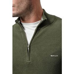 Gant Ανδρικό Πουλόβερ με Φερμουάρ Χακί 3G8040523-360