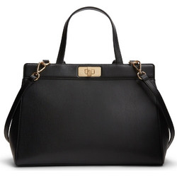 Tommy Hilfiger Modern Satchel Γυναικεία Τσάντα Χειρός από Δερματίνη Μαύρη AW0AW18729-BDS