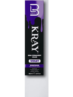 L3VEL3 Kray Violet Ημιμόνιμη Βαφή Μαλλιών 100ml