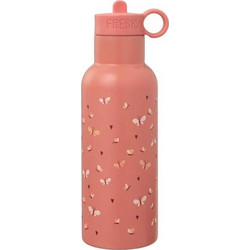 Fresk Butterfly Παιδικό Παγούρι Θερμός Ανοξείδωτο BPA Free με Καλαμάκι Σομόν 500ml