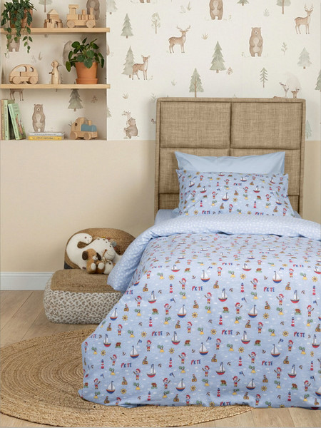 Sunshine Home Cotton Feelings Kids 50 Παιδική Παπλωματοθήκη Μονή Βαμβακερή 170x250 Γαλάζια