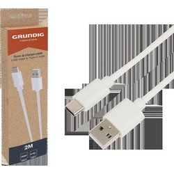 Grundig 29140 USB-A to USB-C 2m White