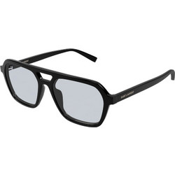 Saint Laurent SL905 002 Ανδρικά Γυαλιά Ηλίου Aviator Κοκάλινα Μαύρα με Γκρι Φακό