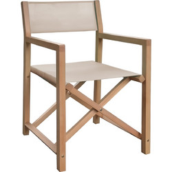 HomeMarkt Soul Πολυθρόνα Κήπου Σκηνοθέτη Ξύλινη Μπεζ HM6524.04