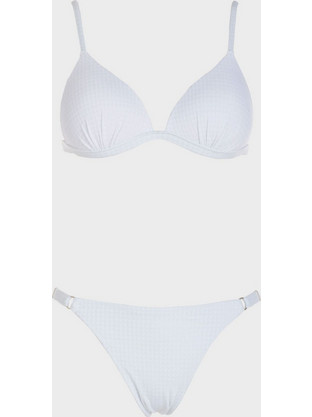 Gsecret Bikini Set Τριγωνάκι με Ενίσχυση Λευκό C63070-37341