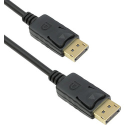 Detech Καλώδιο DisplayPort 1.2 to DisplayPort Male 1.8m Black CBDTDP