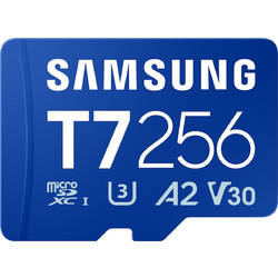 Samsung T7 microSDXC 256GB Class 10 U3 V30 UHS-I A2 170MB/s