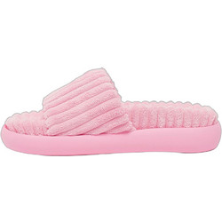 Buffalo Rey Γυναικείες Παντόφλες Καλοκαιρινές Flatforms Αντιολισθητικές Ροζ BUF1602185