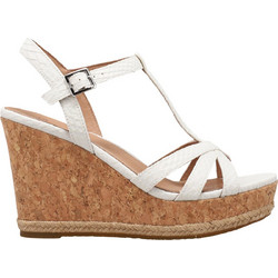 UGG Melissa Καλοκαιρινές Γυναικείες Πλατφόρμες Ψηλές Λευκές 1112675-WEXT