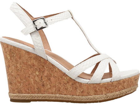 UGG Melissa Καλοκαιρινές Γυναικείες Πλατφόρμες Ψηλές Λευκές 1112675-WEXT