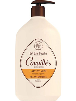 Cavailles Milk & Honey Hydrating & Regenerating Κρεμώδες Αφρόλουτρο για Ευαίσθητο Δέρμα 1lt