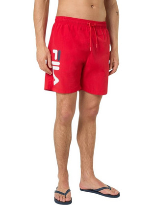 Fila Ανδρικό Μαγιό Σλιπ με Σχέδια Κόκκινο FAM1234-30002