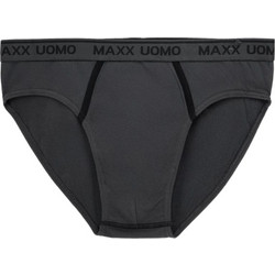 Uomo Maxx Ανδρικό Σλιπ Βαμβακερό Ανθρακί/Μαύρο