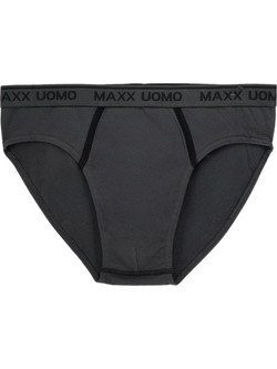 Uomo Maxx Ανδρικό Σλιπ Βαμβακερό Ανθρακί/Μαύρο
