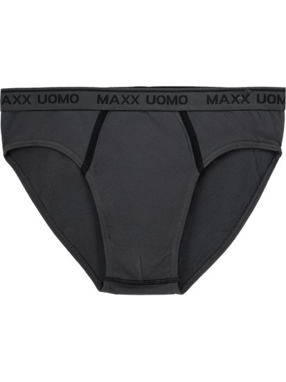 Uomo Maxx Ανδρικό Σλιπ Βαμβακερό Ανθρακί/Μαύρο