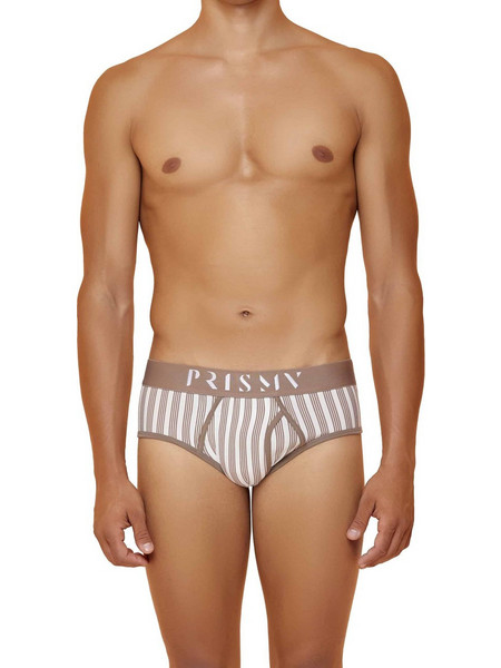 Modus Vivendi Breton Jacquard Ανδρικό Σλιπ με Άνοιγμα Μπεζ UN1123-1410