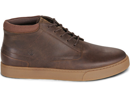 Clarks Lydford Mid Ανδρικά Μποτάκια Δερμάτινα Καφέ 26327459