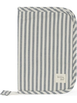Walking Mum Praline Stripes Θήκη Βιβλιαρίου Υγείας Πράσινο Mint 25x17cm