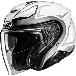 HJC F31 Bask MC10 White Silver Κράνος Μηχανής Jet 1450gr