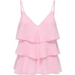Only Γυναικείο Καλοκαιρινό Crop Top Φούξια 1535136413