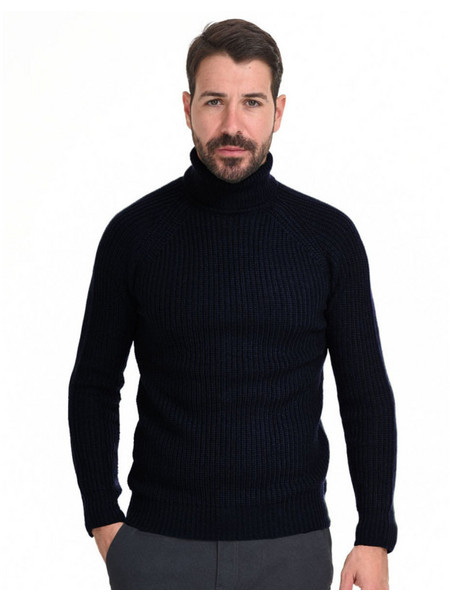 Smart Ανδρικό Πουλόβερ Ζιβάγκο Navy Μπλε 999-639-234