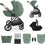 Kinderkraft Prime 3 Καρότσι Μωρού 3 σε 1 Green