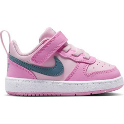Nike Court Borough Low Παιδικά Sneakers Ροζ Γκρι DV5458-604