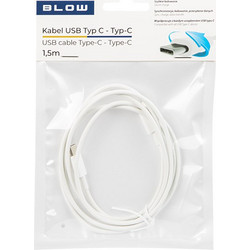 Blow USB-C to USB-C 1.5m White 66-148