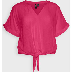 Vero Moda Γυναικείο Καλοκαιρινό Crop Top Φούξια 10307747