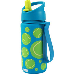 iDrink Tennis Παιδικό Παγούρι Θερμός Ανοξείδωτο με Καλαμάκι Βεραμάν 420ml