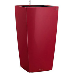 Lechuza Cubico Color 22 Αυτοποτιζόμενη Γλάστρα Εσωτερικού Χώρου Τετράγωνη Πλαστική Κόκκινη 22x22x41cm 18479