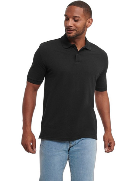 Russell Europe Ανδρική Μπλούζα Polo Κοντομάνικη Μαύρη 0R599M0-010