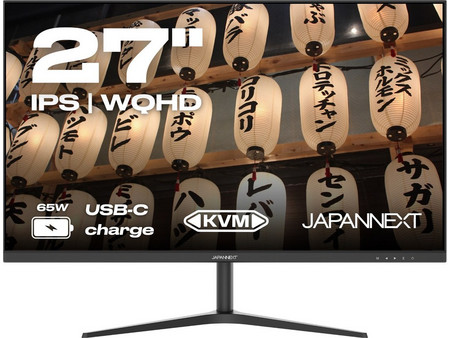 JAPANNEXT JN-IPS27WQHDR-C65W IPS HDR Monitor 27" 2560x1440 QHD 75Hz 5ms