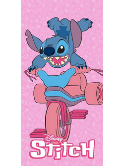 Dimcol Lilo & Stitch 557 Παιδική Πετσέτα Θαλάσσης Microfiber Ροζ 70x140cm 54460912093