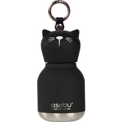Asobu Mini Bestie Kitty Παιδικό Παγούρι Θερμός Ανοξείδωτο BPA Free Μαύρο 200ml