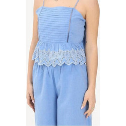 Only Γυναικείο Καλοκαιρινό Crop Top Βαμβακερό Γαλάζιο 15368892