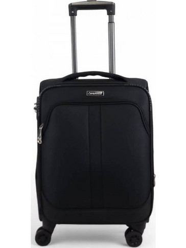 Diplomat Lisbon ZC208 Βαλίτσα Καμπίνας 55x39x23cm με 4 Ρόδες Μαύρη