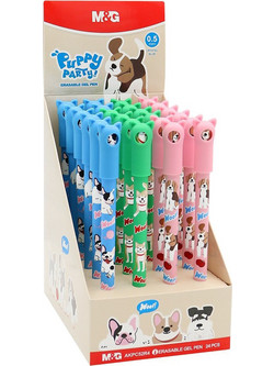 M&G Puppy Party Στυλό Gel 0.5mm Διάφορα Σχέδια AKPC52R4