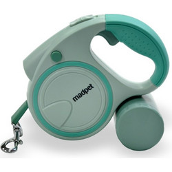 Madpet 3 in 1 Πτυσσόμενο Λουρί Σκύλου έως 50kg 5m Πράσινο Mint