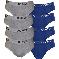 Uomo Ανδρικά Σλιπ Βαμβακερά 8Pack 1017-G8