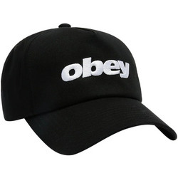 Obey Delta Καπέλο Jockey Υφασμάτινο Μαύρο
