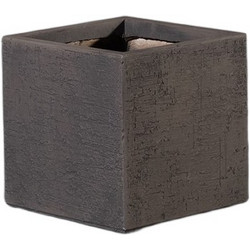 Supergreens Golden Γλάστρα Τετράγωνη Πήλινη Καφέ 26x26x26cm A-1070-8