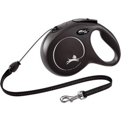 Flexi New Classic Πτυσσόμενο Λουρί Σκύλου έως 20kg 8m Μαύρο