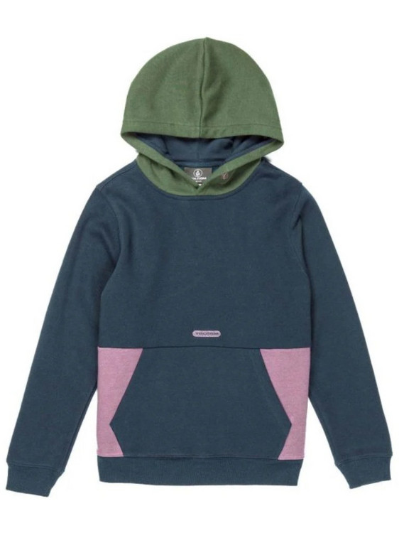 Volcom Forzee Παιδικό Φούτερ με Κουκούλα Navy Μπλε Ροζ Πράσινο Mint C4132404