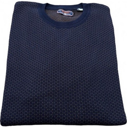 Side Effect Ανδρική Πλεκτή Μπλούζα Navy Μπλε ZKP-4231.02
